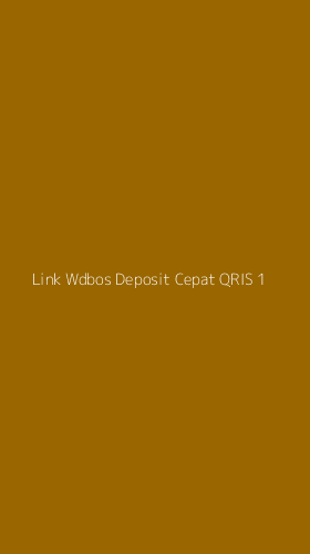 Tampilan Antarmuka Aplikasi Link Wdbos Deposit Cepat Qris - 1