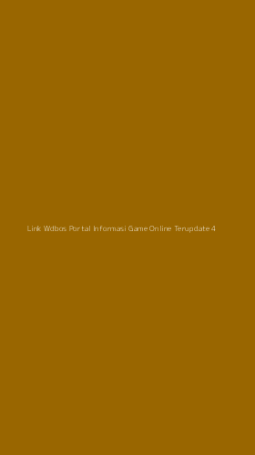 Tampilan Antarmuka Aplikasi Link Wdbos Portal Informasi Game Online Terupdate - 4