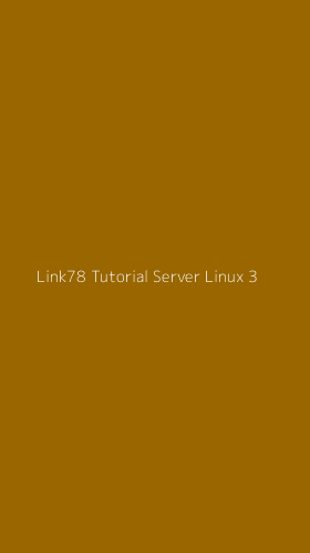 Tampilan Antarmuka Aplikasi Link78 Tutorial Server Linux - 3