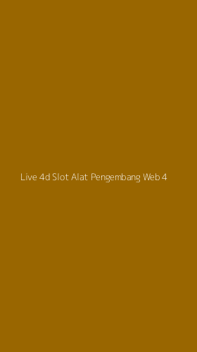 Tampilan Antarmuka Aplikasi Live 4d Slot Alat Pengembang Web - 4