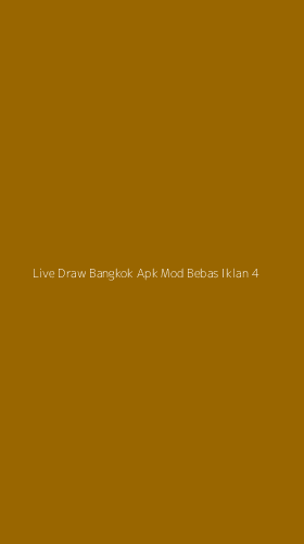 Tampilan Antarmuka Aplikasi Live Draw Bangkok Apk Mod Bebas Iklan - 4