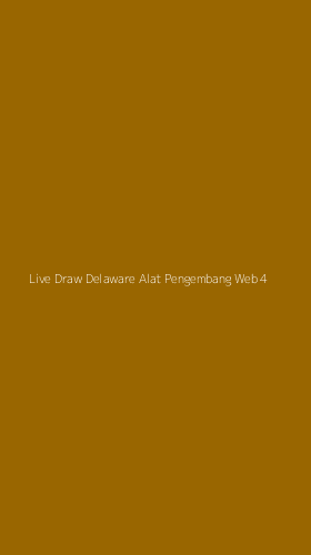 Tampilan Antarmuka Aplikasi Live Draw Delaware Alat Pengembang Web - 4