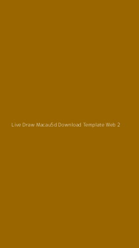 Tampilan Antarmuka Aplikasi Live Draw Macau5d Download Template Web - 2