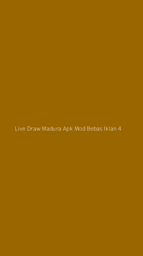 Tampilan Antarmuka Aplikasi Live Draw Madura Apk Mod Bebas Iklan - 4