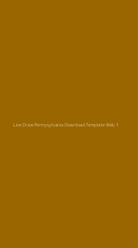Tampilan Antarmuka Aplikasi Live Draw Pennysylvania Download Template Web - 1