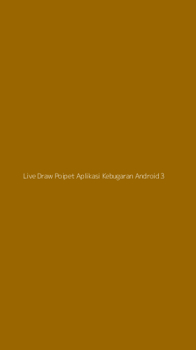 Tampilan Antarmuka Aplikasi Live Draw Poipet Aplikasi Kebugaran Android - 3
