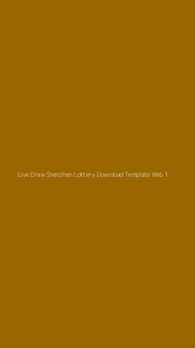 Tampilan Antarmuka Aplikasi Live Draw Shenzhen Lottery Download Template Web - 1