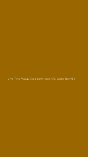 Tampilan Antarmuka Aplikasi Live Toto Macau Cara Download Apk Game Resmi - 1