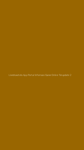 Tampilan Antarmuka Aplikasi Livedrawtoto App Portal Informasi Game Online Terupdate - 2