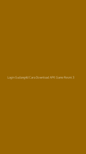 Tampilan Antarmuka Aplikasi Login Gudang4d Cara Download Apk Game Resmi - 3