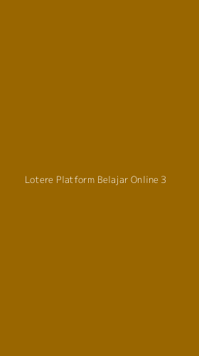 Tampilan Antarmuka Aplikasi Lotere Platform Belajar Online - 3