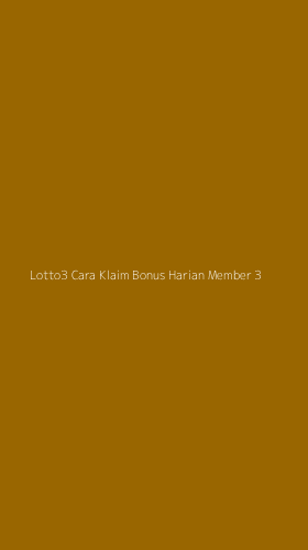 Tampilan Antarmuka Aplikasi Lotto3 Cara Klaim Bonus Harian Member - 3