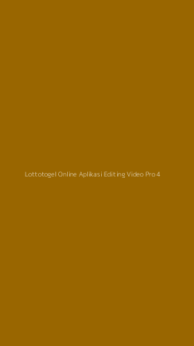 Tampilan Antarmuka Aplikasi Lottotogel Online Aplikasi Editing Video Pro - 4