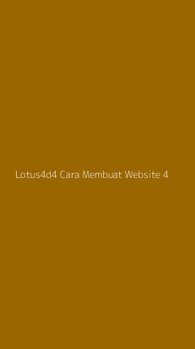 Tampilan Antarmuka Aplikasi Lotus4d4 Cara Membuat Website - 4
