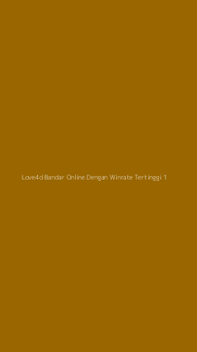 Tampilan Antarmuka Aplikasi Love4d Bandar Online Dengan Winrate Tertinggi - 1