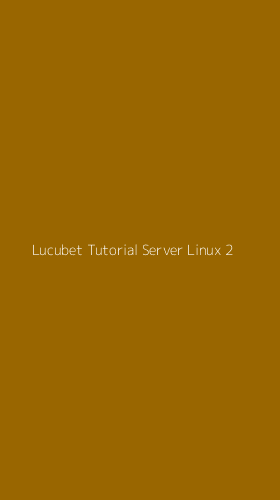 Tampilan Antarmuka Aplikasi Lucubet Tutorial Server Linux - 2
