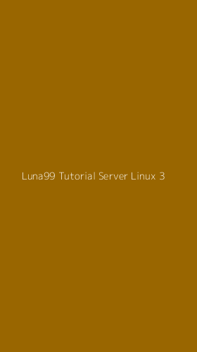 Tampilan Antarmuka Aplikasi Luna99 Tutorial Server Linux - 3