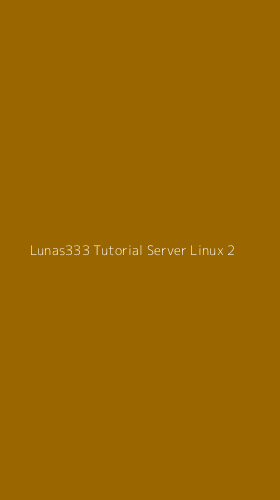 Tampilan Antarmuka Aplikasi Lunas333 Tutorial Server Linux - 2