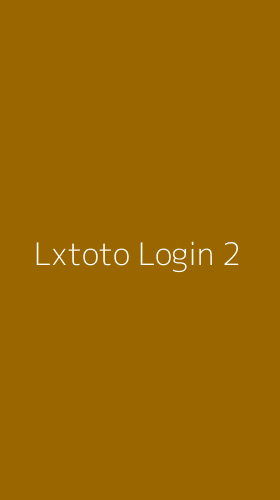 Tampilan Antarmuka Aplikasi Lxtoto Login - 2