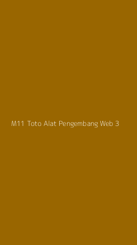 Tampilan Antarmuka Aplikasi M11 Toto Alat Pengembang Web - 3