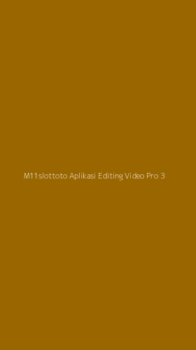 Tampilan Antarmuka Aplikasi M11slottoto Aplikasi Editing Video Pro - 3