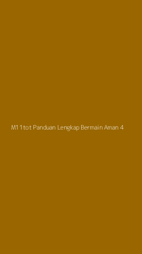 Tampilan Antarmuka Aplikasi M11tot Panduan Lengkap Bermain Aman - 4