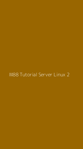 Tampilan Antarmuka Aplikasi M88 Tutorial Server Linux - 2
