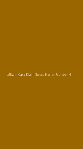 Tampilan Antarmuka Aplikasi M8win Cara Klaim Bonus Harian Member - 4