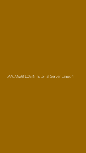 Tampilan Antarmuka Aplikasi Macam99 Login Tutorial Server Linux - 4