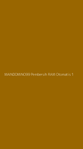 Tampilan Antarmuka Aplikasi Maindomino99 Pembersih Ram Otomatis - 1