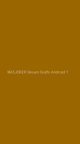 Tampilan Antarmuka Aplikasi Masjoker Desain Grafis Android - 1