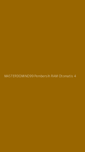 Tampilan Antarmuka Aplikasi Masterdomino99 Pembersih Ram Otomatis - 4