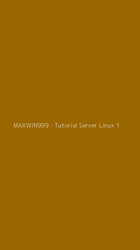 Tampilan Antarmuka Aplikasi MAXWIN999 - Tutorial Server Linux - 1