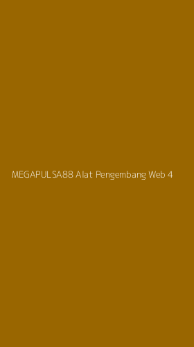Tampilan Antarmuka Aplikasi Megapulsa88 Alat Pengembang Web - 4