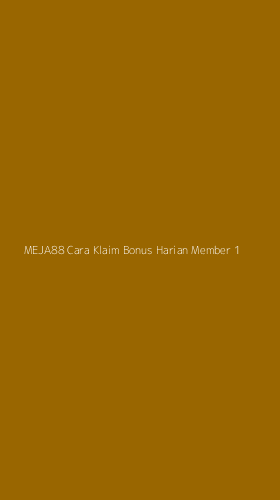 Tampilan Antarmuka Aplikasi Meja88 Cara Klaim Bonus Harian Member - 1