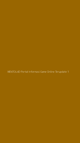 Tampilan Antarmuka Aplikasi Mentol4d Portal Informasi Game Online Terupdate - 1