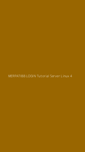 Tampilan Antarmuka Aplikasi Merpati88 Login Tutorial Server Linux - 4