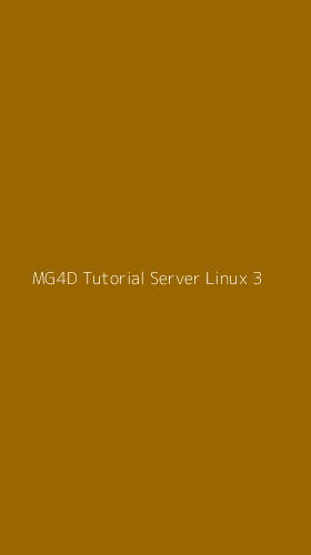 Tampilan Antarmuka Aplikasi Mg4d Tutorial Server Linux - 3