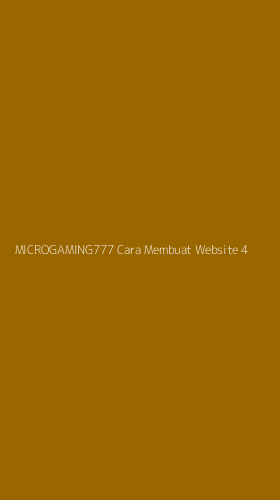 Tampilan Antarmuka Aplikasi Microgaming777 Cara Membuat Website - 4