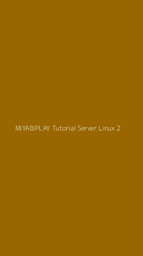 Tampilan Antarmuka Aplikasi Miyabiplay Tutorial Server Linux - 2