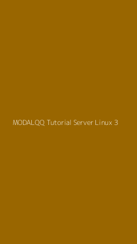 Tampilan Antarmuka Aplikasi Modalqq Tutorial Server Linux - 3