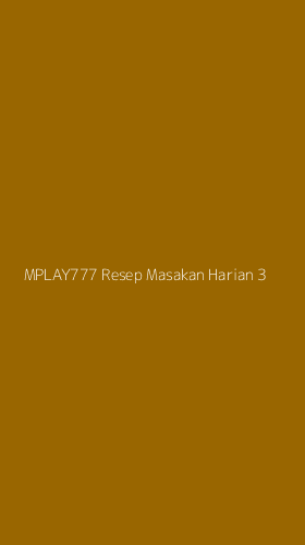 Tampilan Antarmuka Aplikasi Mplay777 Resep Masakan Harian - 3