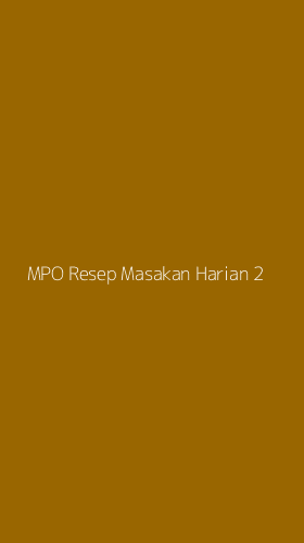 Tampilan Antarmuka Aplikasi Mpo Resep Masakan Harian - 2