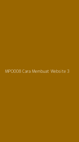 Tampilan Antarmuka Aplikasi Mpo008 Cara Membuat Website - 3
