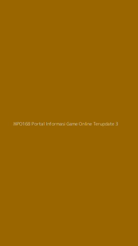 Tampilan Antarmuka Aplikasi Mpo168 Portal Informasi Game Online Terupdate - 3