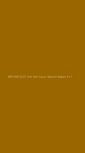 Tampilan Antarmuka Aplikasi Mpo188 Slot Info Slot Gacor Maxwin Malam Ini - 1