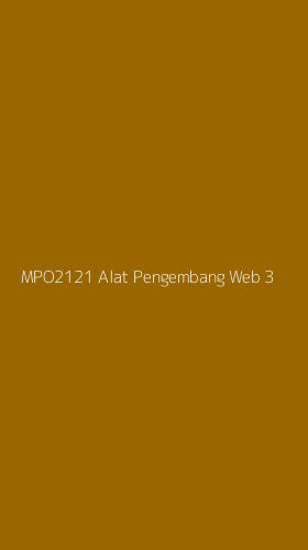 Tampilan Antarmuka Aplikasi Mpo2121 Alat Pengembang Web - 3