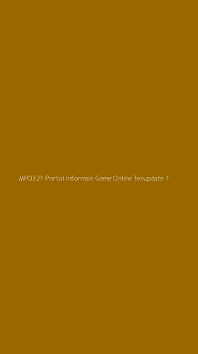 Tampilan Antarmuka Aplikasi Mpo321 Portal Informasi Game Online Terupdate - 1