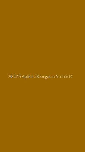 Tampilan Antarmuka Aplikasi Mpo45 Aplikasi Kebugaran Android - 4