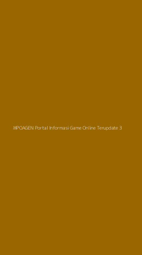 Tampilan Antarmuka Aplikasi Mpoagen Portal Informasi Game Online Terupdate - 3